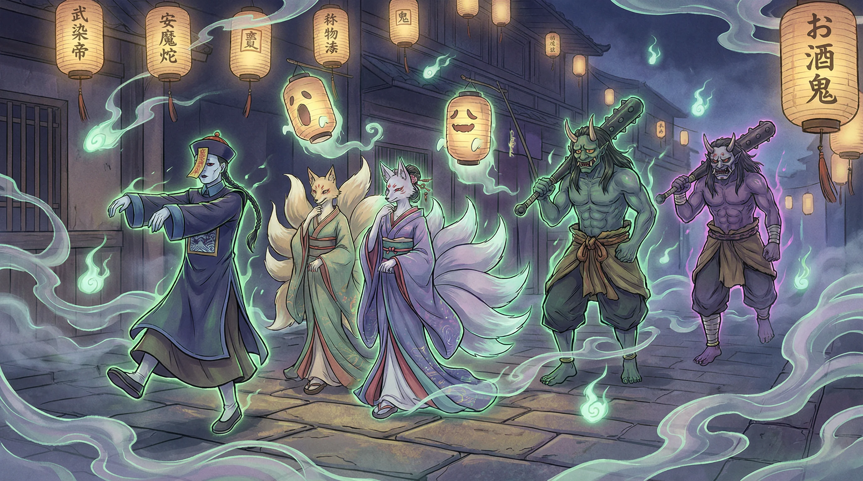 百鬼夜行 - 我爱记歌词王涛 中日鬼怪动漫